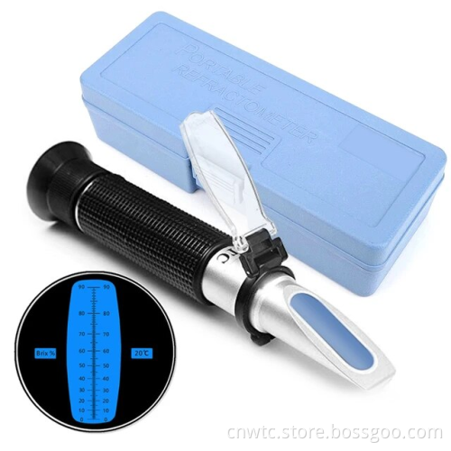 Refractometer 0-90 Brix: Accurate Handheld Device for Measuring Sugar Content
